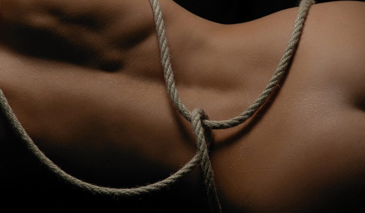 A Nude Person with Rope Tied around its Body