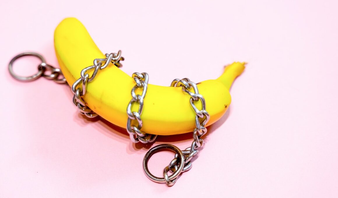 yellow banana fruit on silver ring