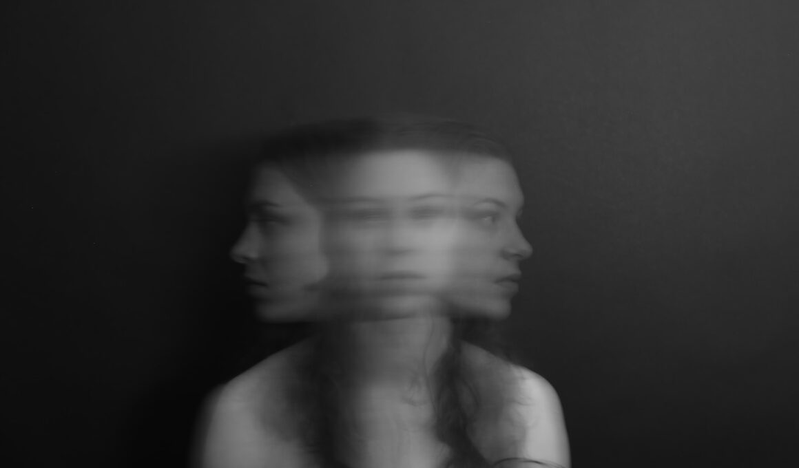 a blurry photo of a woman's face