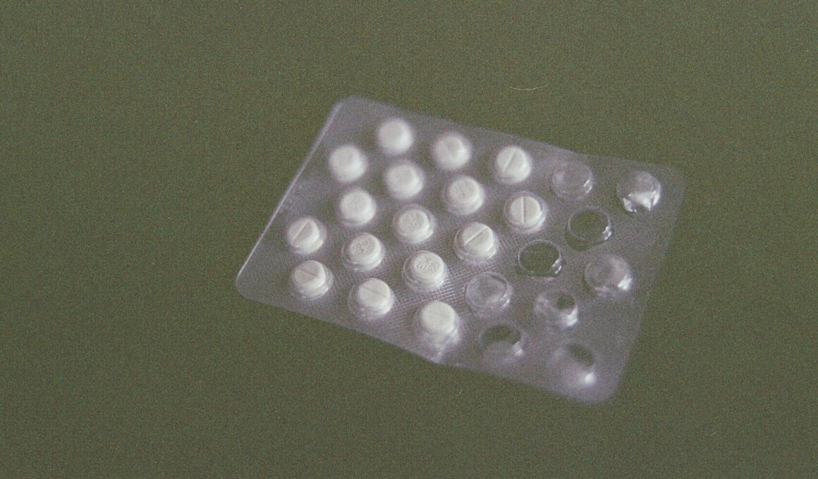 white round medication pill blister pack